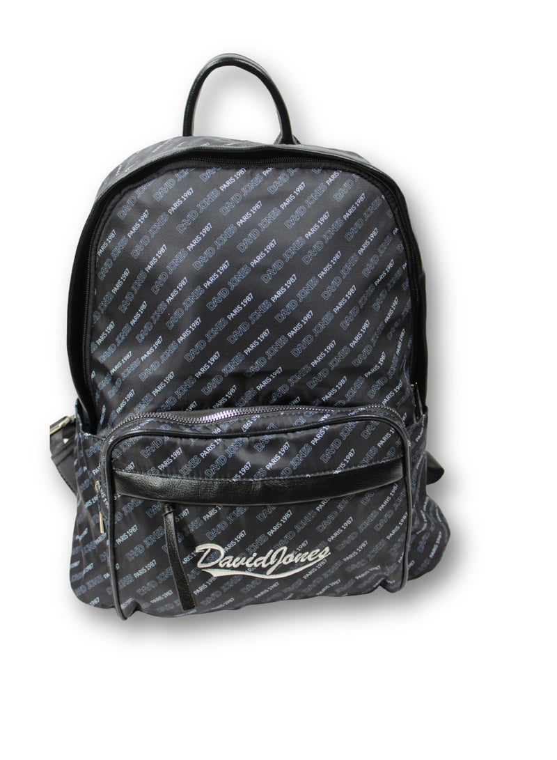 David Jones Women's Backpack Stylish and Durable Everyday Carry | Color Black (6889-5) - Image 1